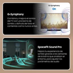 Samsung HW-S60D 5.0 canales Negro - Barra de sonido  Fotos reales compatibilidad con Q-Symphony