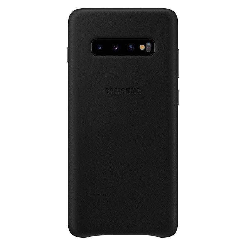 Samsung Leather Cover para Galaxy S10 Negro