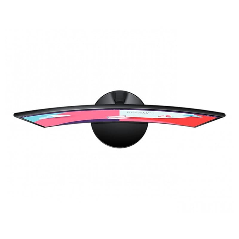 vista superior do Monitor de Jogos Samsung LS24C360EAUXEN 24” Full HD 75hz Curvo