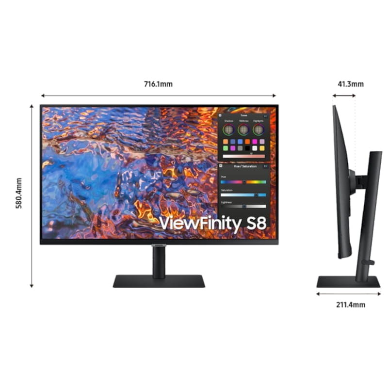 Samsung LS32B800PXUXEN 32 4K Ultra HD IPS Preto - Monitor PC - Item8
