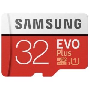 Cartão de memória Samsung MicroSDHC EVO Plus 32GB classe 10 + adaptador