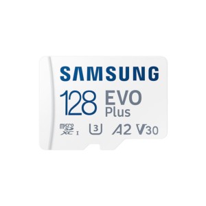 Samsung MicroSDXC EVO Plus 2021 128Go Classe 10 UHS-I + Adaptateur