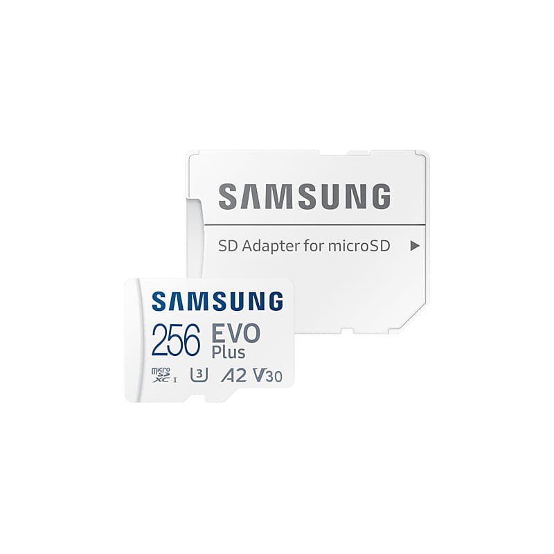 Samsung MicroSDXC EVO Plus 2021 256 GB Classe 10 UHS-I + Adaptador - Item1