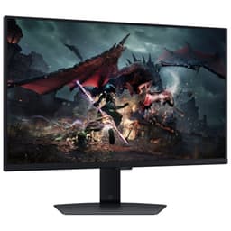 Samsung Odyssey G5 G50D 27 QHD IPS FreeSync Preto - Monitor PC Vista frontal lado direito