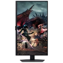 Samsung Odyssey G5 G50D 27 QHD IPS FreeSync Preto - Monitor PC Vista Frontal Ecrã Vertical