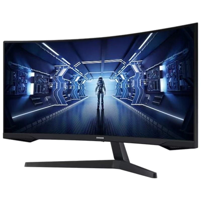 Haute résolution de Samsung Odyssey G5 LC34G55TWWP 34 VA UWQHD 1ms 165Hz UltraPanoramic Curved Noir - Moniteur Gaming