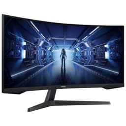 Couleurs vives de Samsung Odyssey G5 LC34G55TWWP 34 VA UWQHD 1ms 165Hz UltraPanoramic Curved Noir - Moniteur Gaming