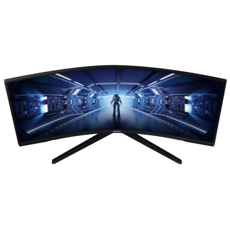 Maigrir de Samsung Odyssey G5 LC34G55TWWP 34 VA UWQHD 1ms 165Hz UltraPanoramic Curved Noir - Moniteur Gaming 