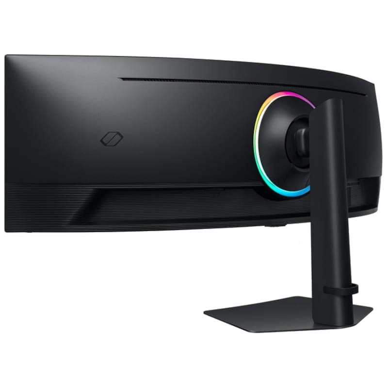 Samsung Odyssey G95C 49 WDQHD VA UltraWide Curved 240 Hz FreeSync Noir - Moniteur de jeu Vue arrière côté gauche