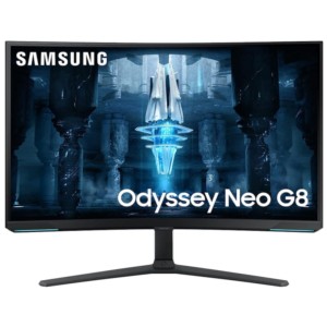 Samsung Odyssey Neo G8 32 4K VA Ultrawide 240Hz FreeSync Premium Pro Noir/Blanc - Moniteur de jeu