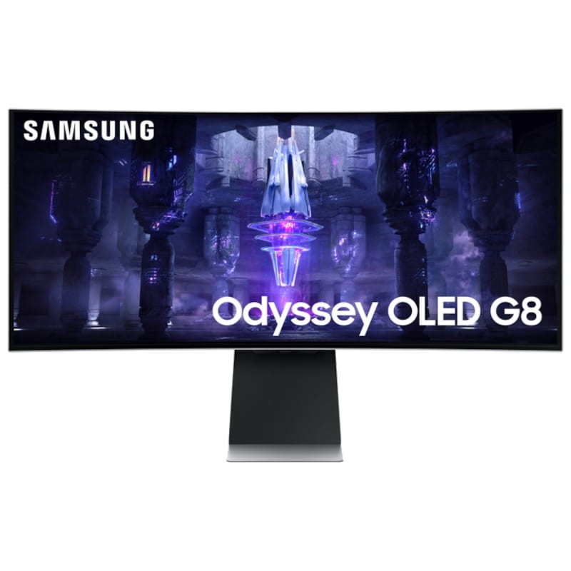 Samsung Odyssey Neo G8 LS34BG850SUXEN 34 WQHD OLED UltraWide Curvo 175 Hz Freesync Premium Plata - Monitor Gaming - Ítem
