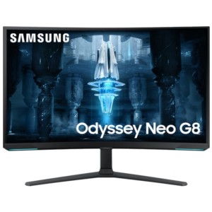 Samsung Odyssey Neo G8 LS32BG850NPXEN 32 4K UHD VA 240 Hz Incurvé FreeSync Premium Pro Blanc - Moniteur Gaming
