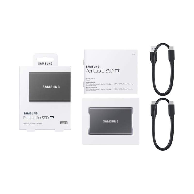 Samsung Portable SSD T7 500GB Gris - Ítem5