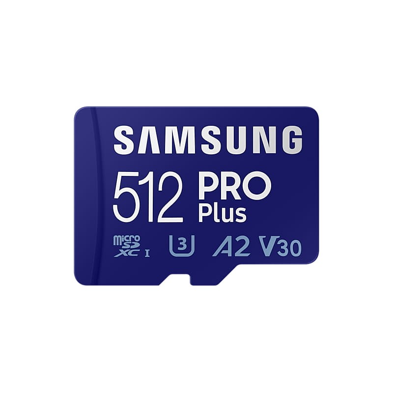 Samsung MicroSDXC PRO Plus 512 Go Classe 10 UHS-I + Adaptateur