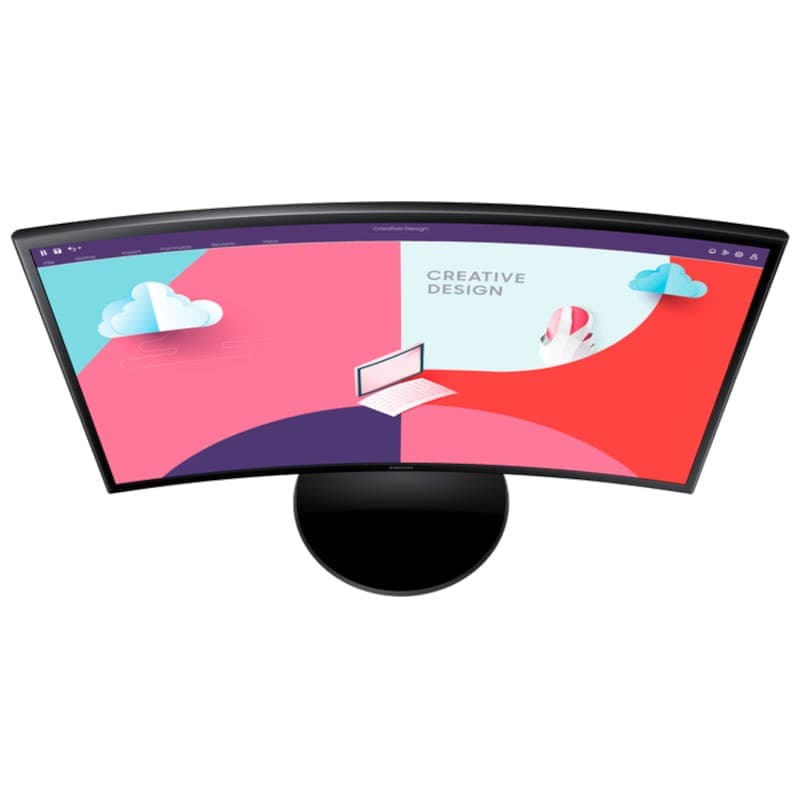 Samsung S36C 24 Full HD VA incurvé FreeSync noir - Moniteur PC vue de dessus