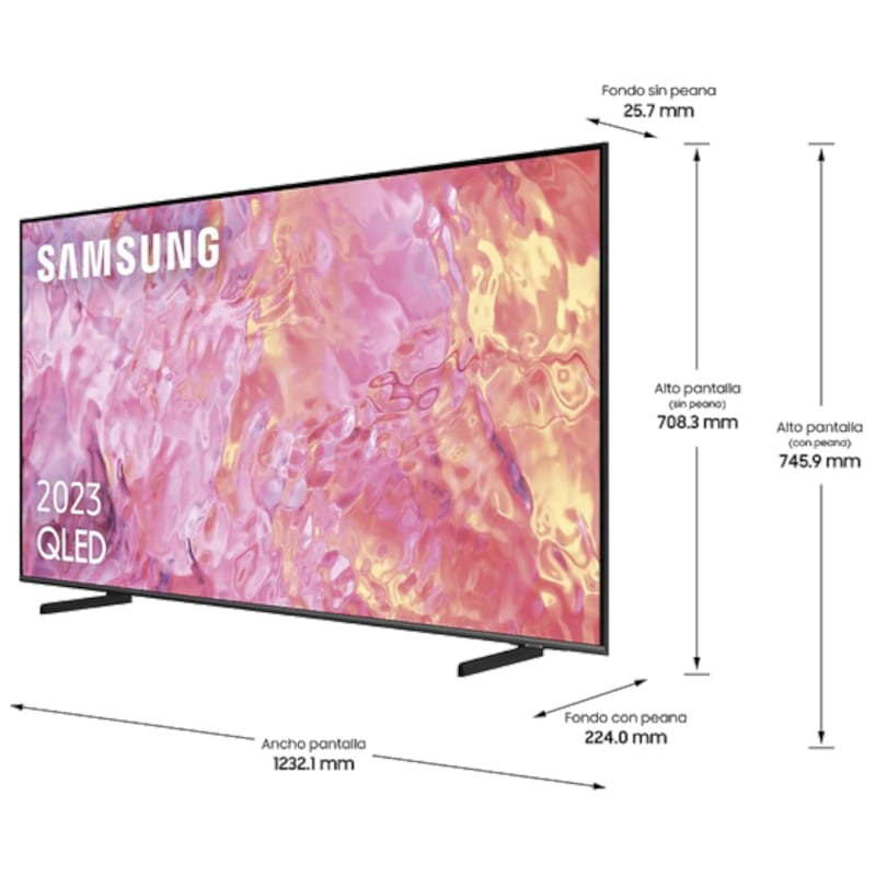 Samsung Series 6 TQ55Q64CAU 55 QLED 4K Ultra HD Smart TV Wi-Fi Preto - Televisão - Item5