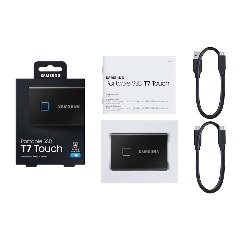 Samsung SSD Portable T7 Touch 1TB Negro - Ítem6