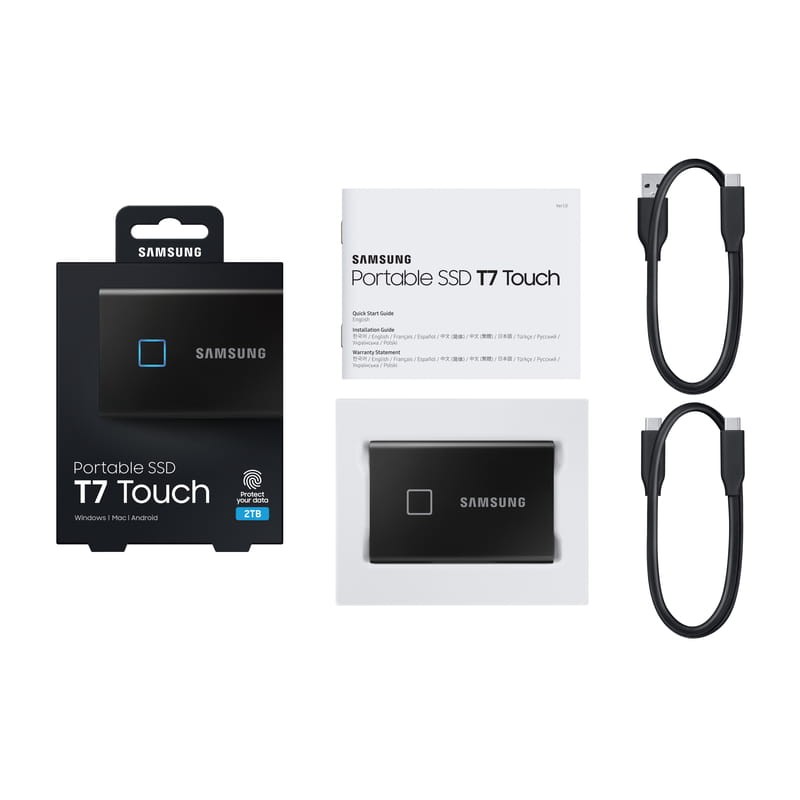 Samsung SSD Portable T7 Touch 2TB Negro - Ítem6