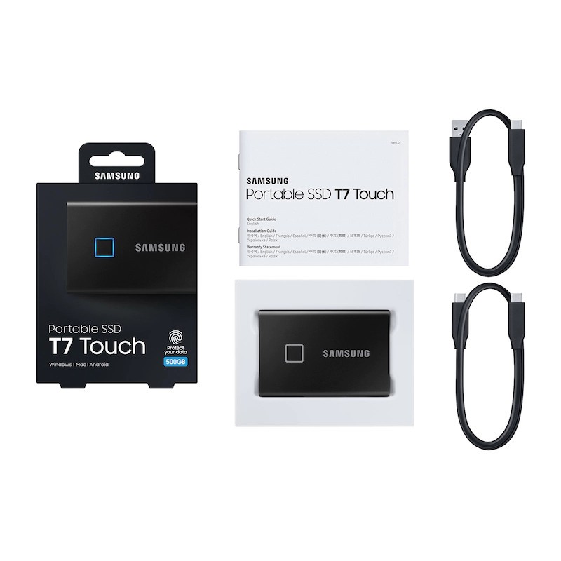 Samsung SSD Portable T7 Touch 500GB Negro - Ítem6