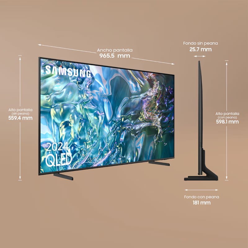Samsung TQ43Q60DAU 43 4K Ultra HD Smart TV Wifi Titanium - Télévision - Ítem1