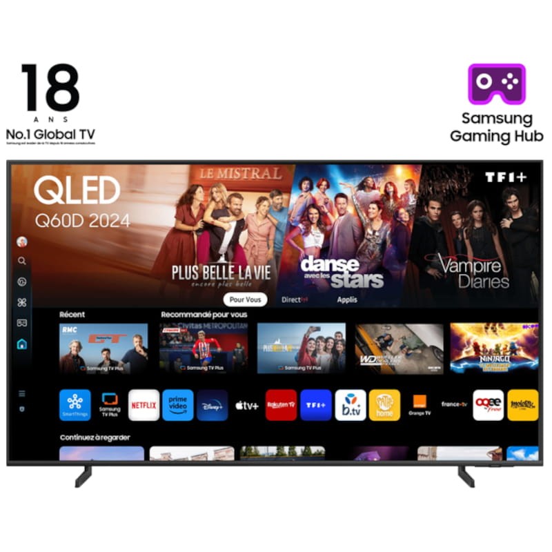 Samsung TQ43Q60DAU 43 4K Ultra HD Smart TV Wifi Titanium - Télévision - Ítem2