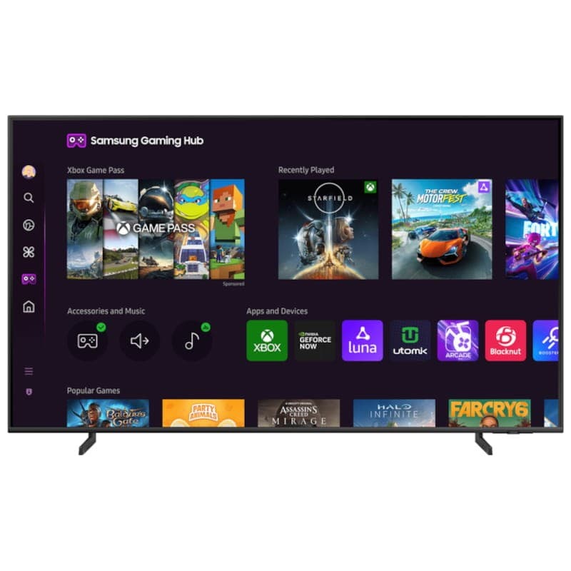 Samsung TQ65Q64DAU 65 4K Ultra HD Smart TV Wifi Cinzento - Televisão com vista frontal