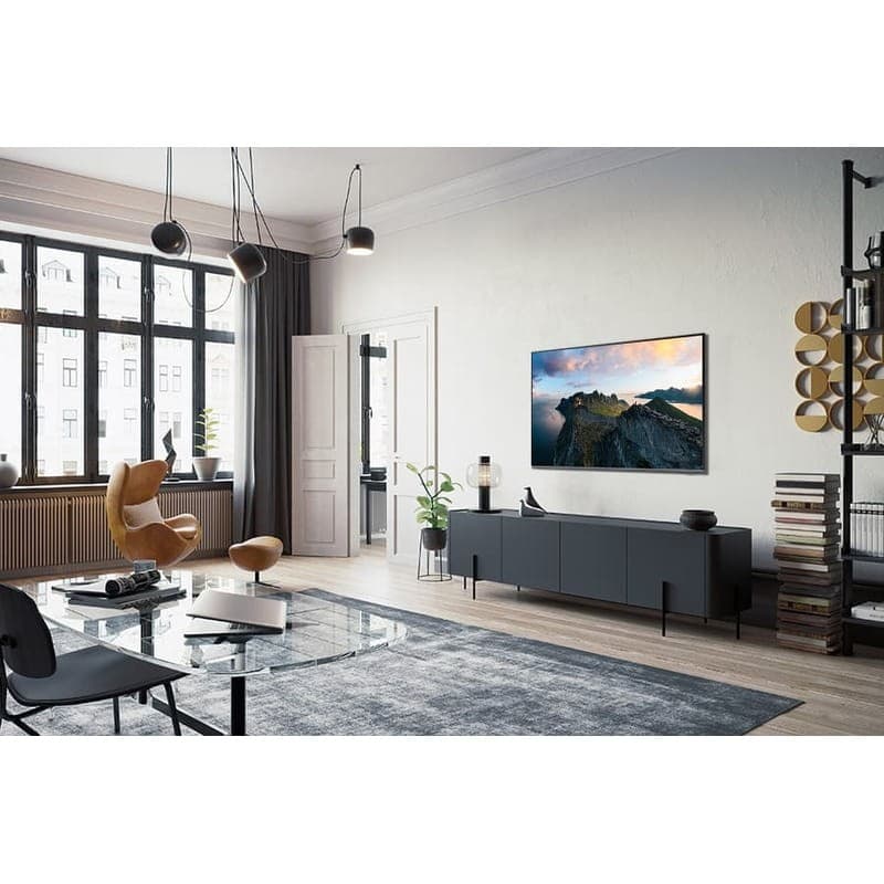 Samsung TQ75Q70DAT 75 4K UHD Smart TV Wifi Preto - Televisão Foto real na sala