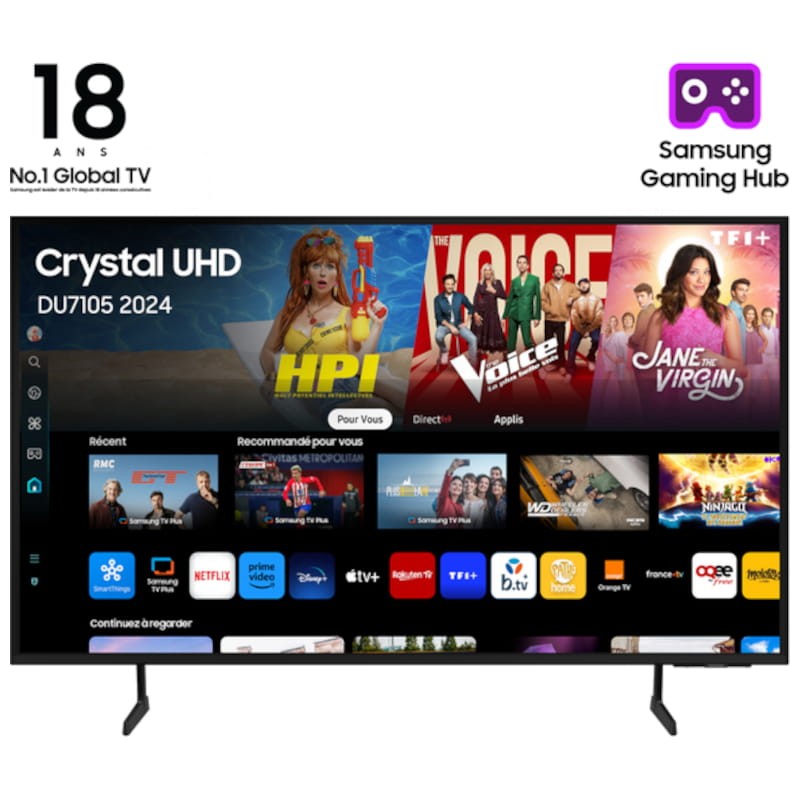 Samsung TU75DU7105K 75 4K Ultra HD Smart TV Noir - Télévision - Ítem4