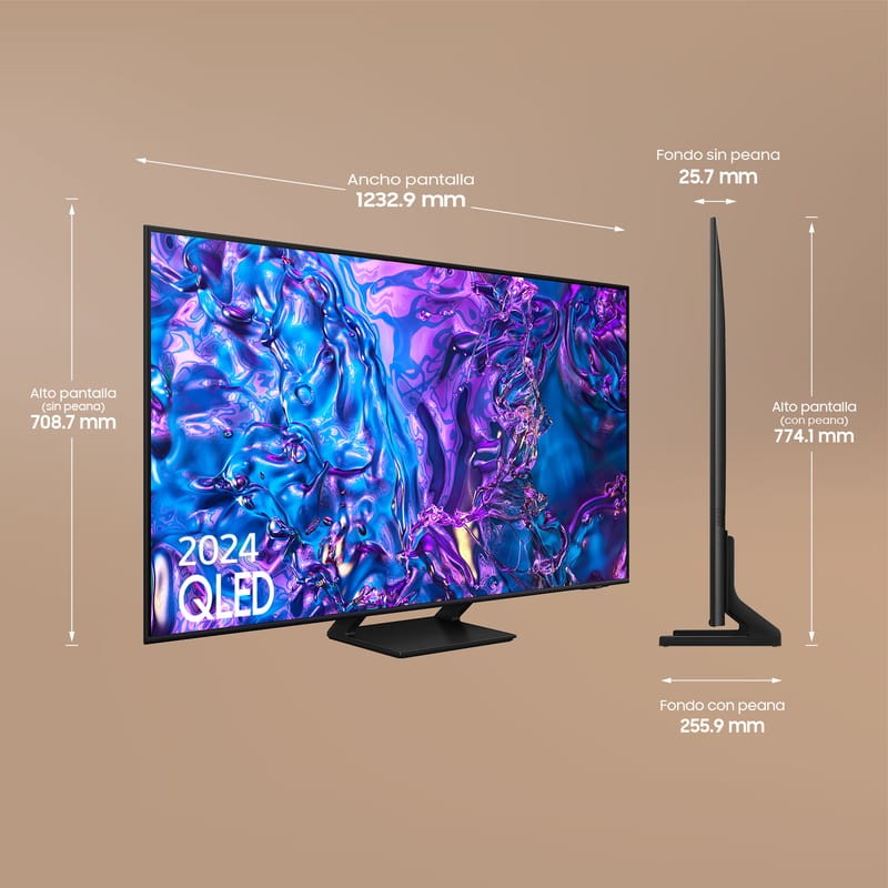 Samsung TV Q77D QLED 55 4K UHD Wi-Fi Smart TV - Télévision - Ítem6