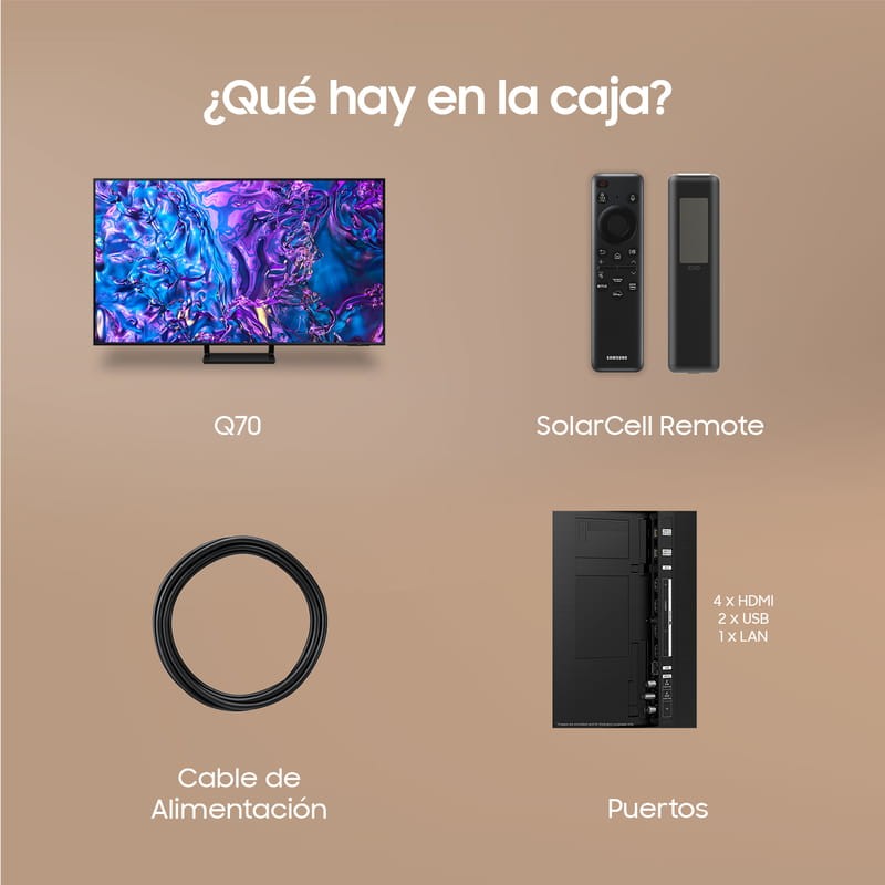 Samsung TV Q77D QLED 55 4K UHD Wi-Fi Smart TV - Télévision - Ítem7