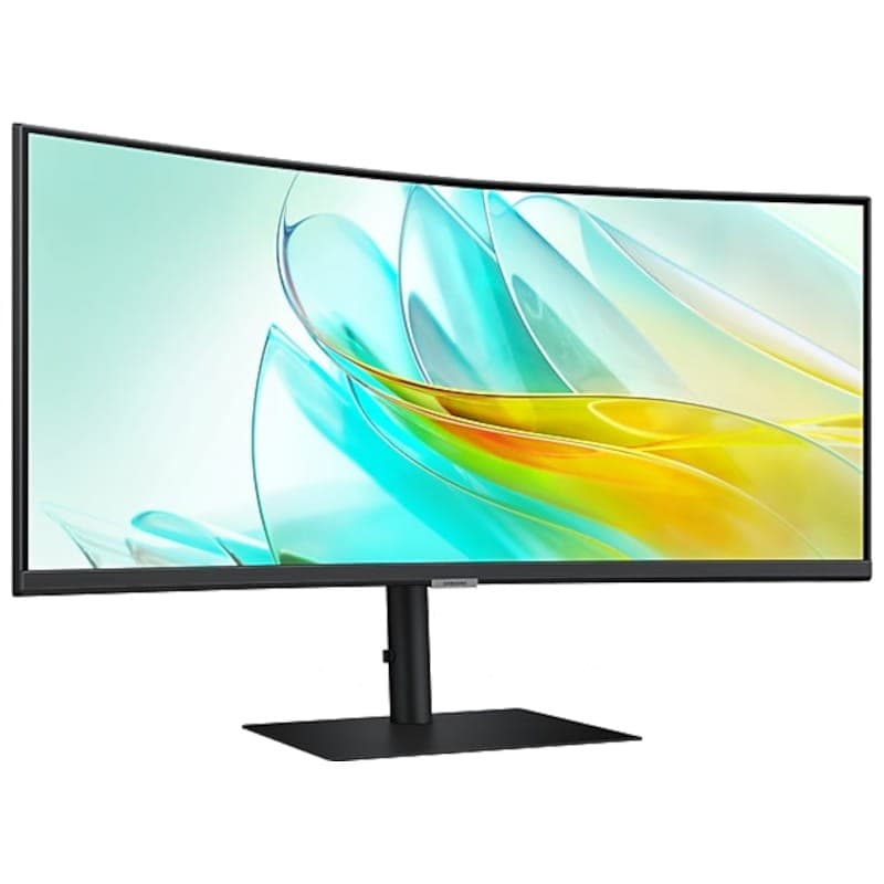 Samsung ViewFinity LS34C652UAUXEN 34 2K QHD VA UltraWide Curve 100 Hz Freesync Noir - Moniteur PC vue avant droite