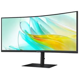 Samsung ViewFinity LS34C652UAUXEN 34 2K QHD VA UltraWide Curve 100 Hz Freesync Noir - Moniteur PC vue avant gauche
