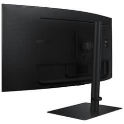 Samsung ViewFinity LS34C652UAUXEN 34 2K QHD VA UltraWide Curve 100 Hz Freesync Noir - Moniteur PC vue arrière côté droit