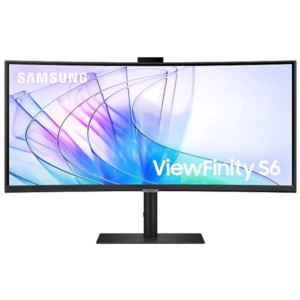 Samsung ViewFinity S34C652VAU 34 4K Ultra HD VA UltraWide Incurvé 100 Hz FreeSync Webcam Noir - Moniteur d'ordinateur