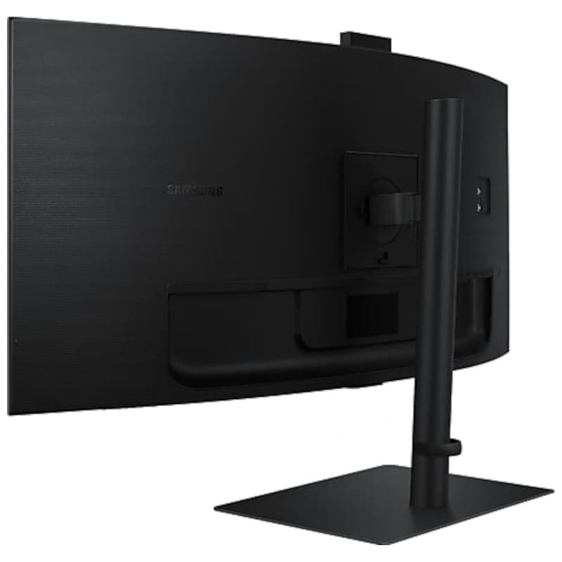 Samsung ViewFinity S34C652VAU 34" 4K Ultra HD VA UltraWide Curvo 100 Hz FreeSync Webcam Negro - Monitor PC vista trasera lado derecho
