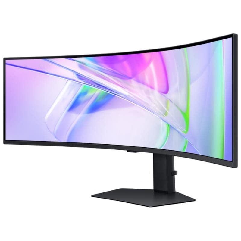 Samsung ViewFinity S95UC 49 DQHD VA LED Flicker Free Noir - Moniteur PC Vue avant côté gauche