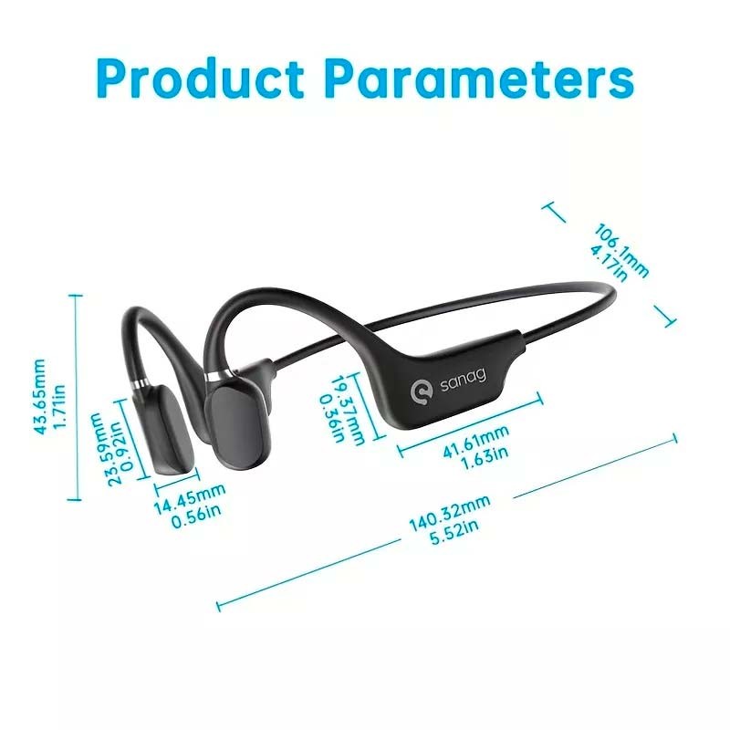 Sanag A5X Noir - Casques de Conduction Osseuse et Bluetooth - Ítem5