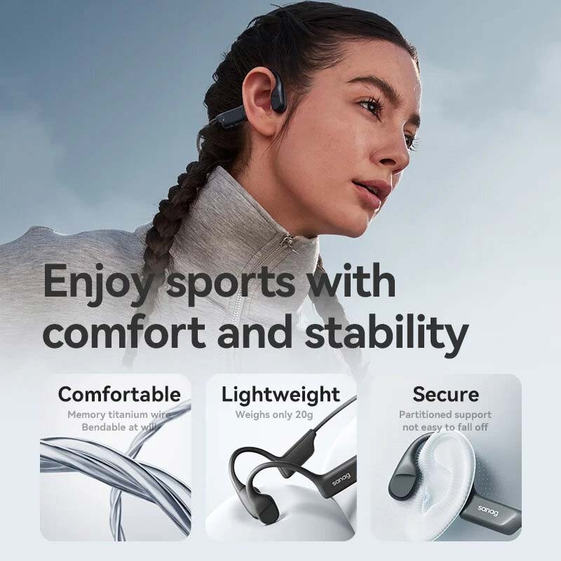 Sanag B22S Preto - Auriculares Condução óssea e Bluetooth - Item3
