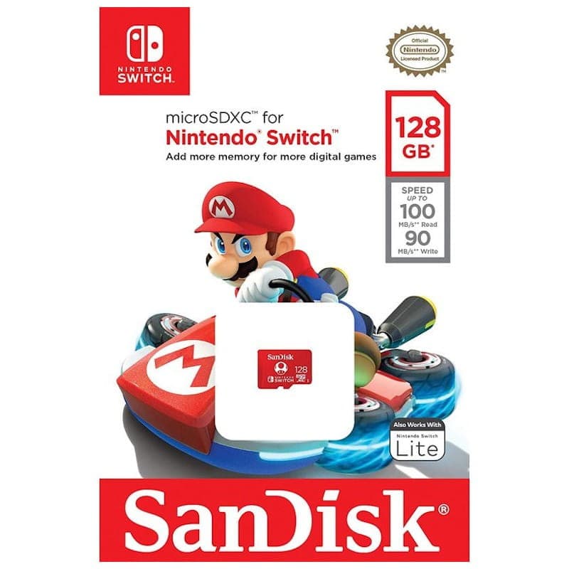 SandDisk MicroSDXC 128 Go pour Nintendo Switch - Carte