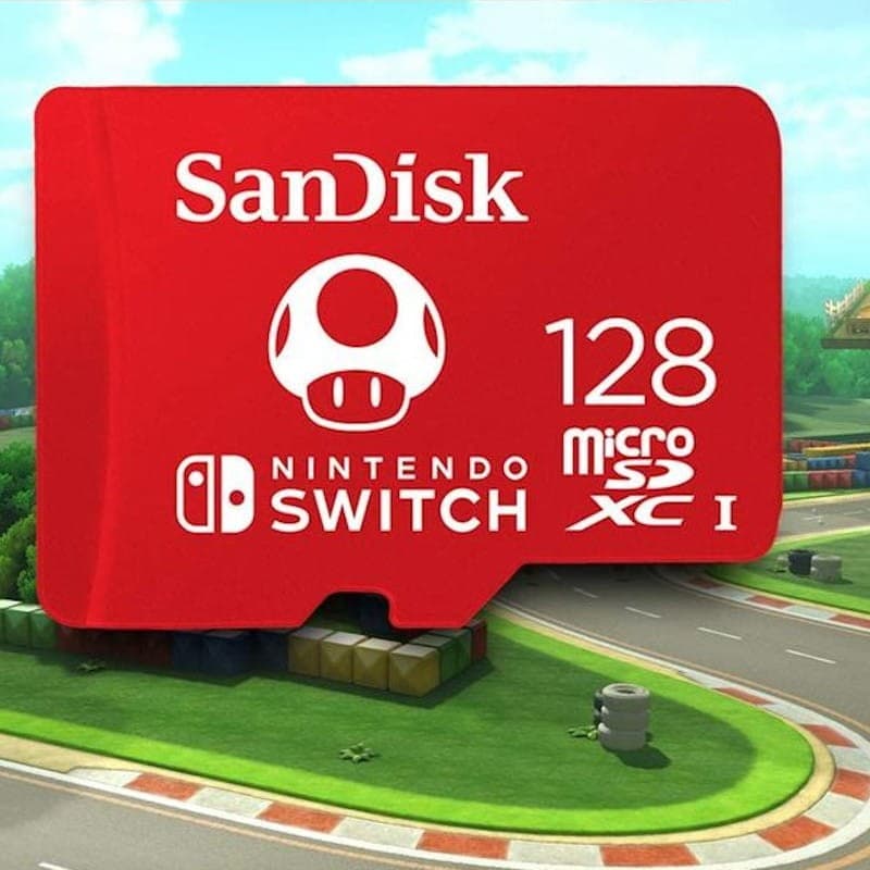 SandDisk MicroSDXC 128 Go pour Nintendo Switch - Rouge