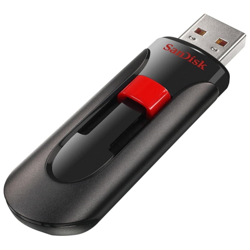 SanDisk Cruzer Glide 128GB USB 2.0 Negro/Rojo - Pendrive USB - Ítem