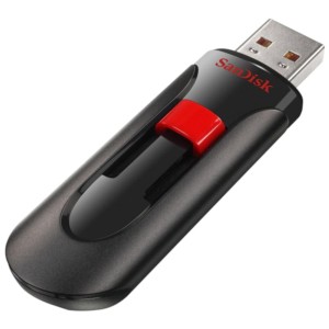 SanDisk Cruzer Glide 128GB USB 2.0 Noir/Rouge - Clé USB