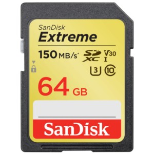 SanDisk Extreme SDXC 64 GB UHS-I Classe 10 U3