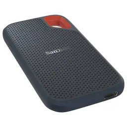 SanDisk Extreme Portátil 1TB Preto Inclinado para a Esquerda