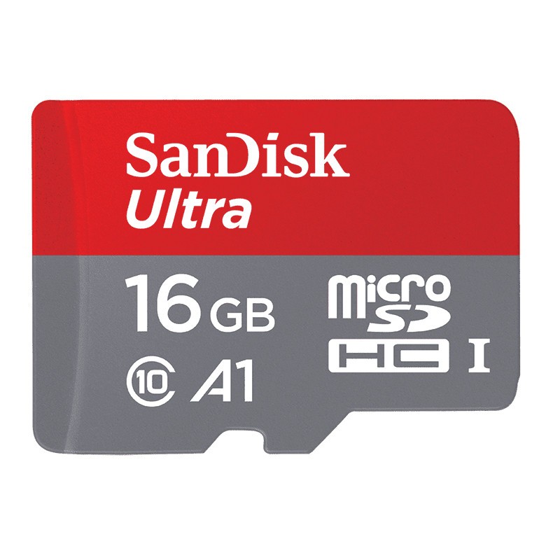 SanDisk MicroSD 16GB Ultra A1 + Adaptador