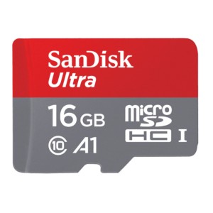 SanDisk MicroSD 16GB Ultra A1 + Adapter