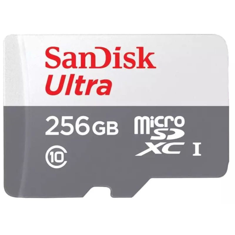 SanDisk MicroSD 256GB Ultra UHS-I + Adaptador Classe 10 - Cartão SD - Item
