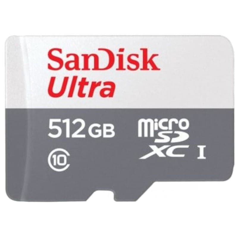 SanDisk Ultra microSDHC UHS-I 512GB Gris - Tarjeta de memoria