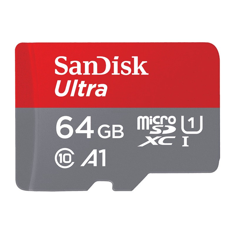 SanDisk MicroSD 64GB Ultra A1 + Adaptador