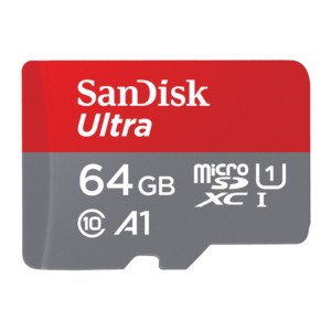 SanDisk MicroSD 64GB Ultra A1 + Adapter